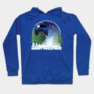 Bugeye Christmas Rally Car Jump Hoodie